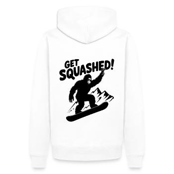 Sasquatch Bigfoot Snowboard Snowboarder - Sweat à capuche Premium bio Homme - blanc - Dos - Nico (187cm)