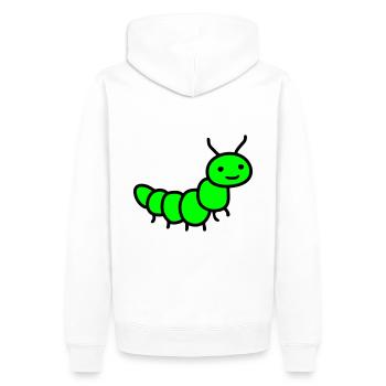 chenille - Sweat à capuche Premium bio Homme - blanc - Dos - Nico (187cm)