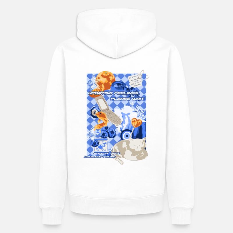 FEHLER 404 - Männer Premium Bio Hoodie - Weiß