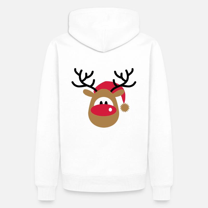 weihnachten - Männer Premium Bio Hoodie - Weiß