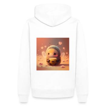 Mon bébé - Sweat à capuche Premium bio Homme - blanc - Dos - Nico (187cm)