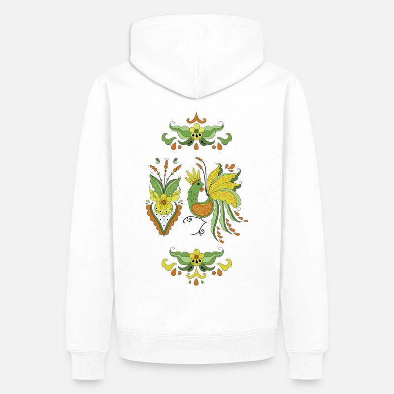 Coq d’Allmoge - Eivor - Sweat à capuche Premium bio Homme - blanc