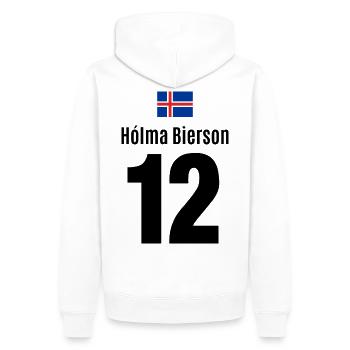 Saufen Sauftour Bier holen Malle besaufen Island - Männer Premium Bio Hoodie - Weiß - Hinten - Nico (187cm)