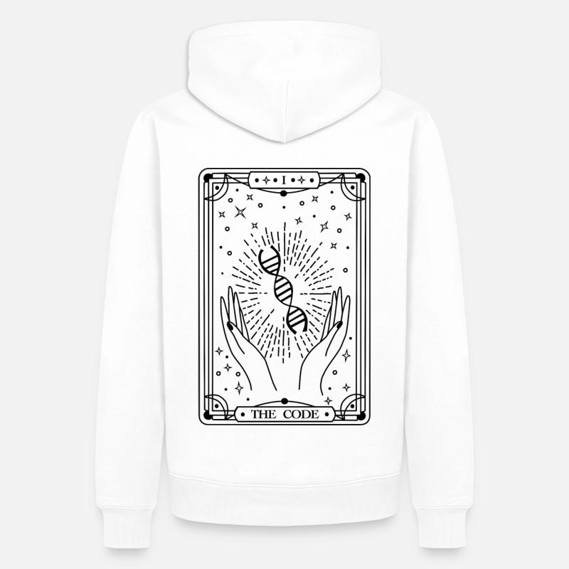 Le Code (noir) - Sweat à capuche Premium bio Homme - blanc