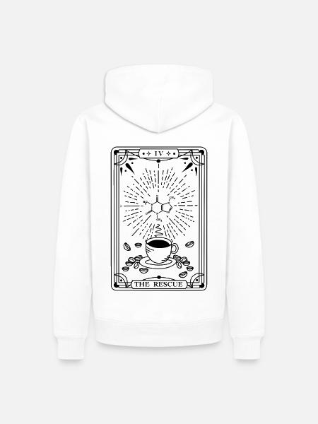 The Rescue (schwarz) - Männer Premium Bio Hoodie - Weiß
