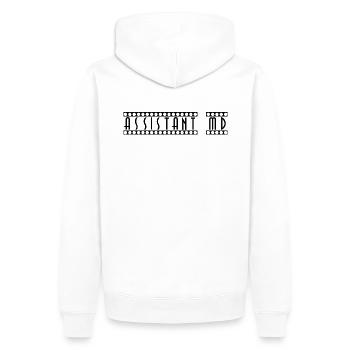 Assistant_MD - Männer Premium Bio Hoodie - Weiß - Hinten - Nico (187cm)