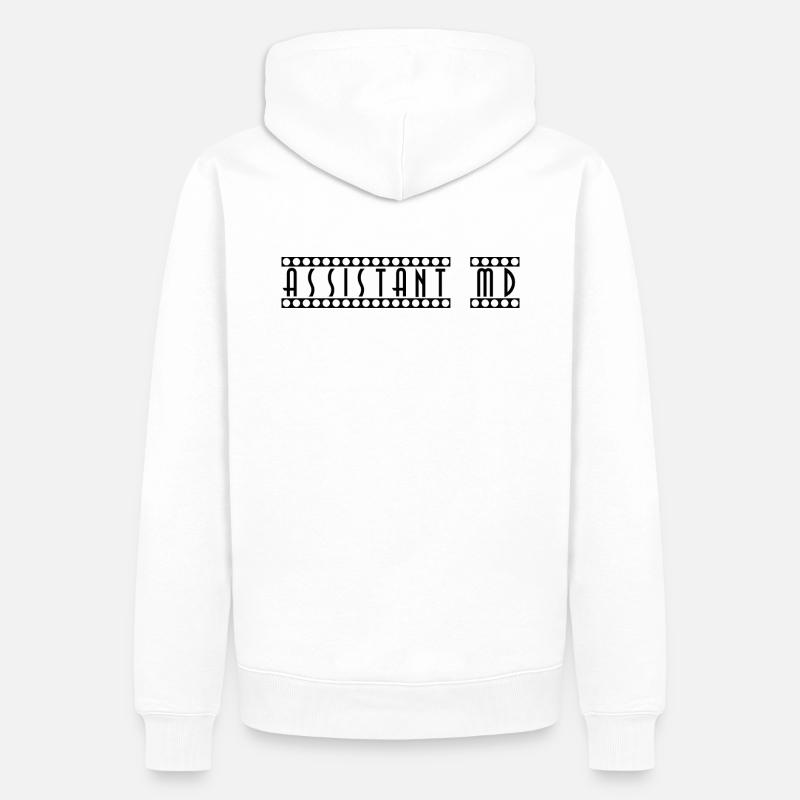 Assistant_MD - Sweat à capuche Premium bio Homme - blanc