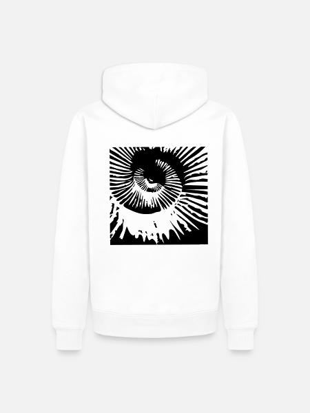 Ammonit - Männer Premium Bio Hoodie - Weiß