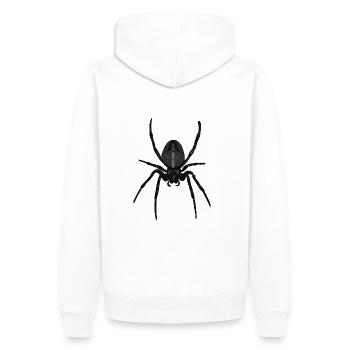 Spider as Halloween animal logo - Men’s Premium Organic Hoodie - white - Back - Nico (187cm)