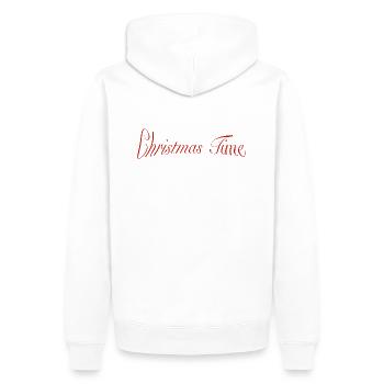 CHRISTMAS TIME - Männer Premium Bio Hoodie - Weiß - Hinten - Nico (187cm)