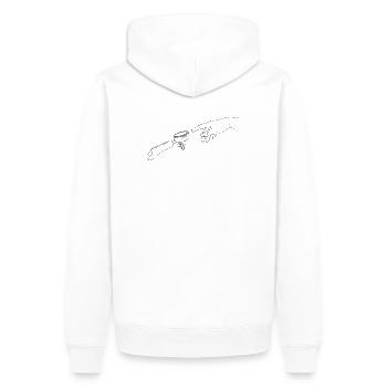 Barista portafilter Homebarista portafilter machine - Men’s Premium Organic Hoodie - white - Back - Nico (187cm)