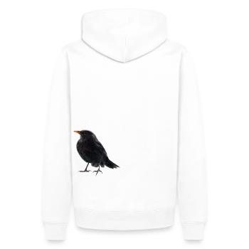 Blackbird throttle - Men’s Premium Organic Hoodie - white - Back - Nico (187cm)