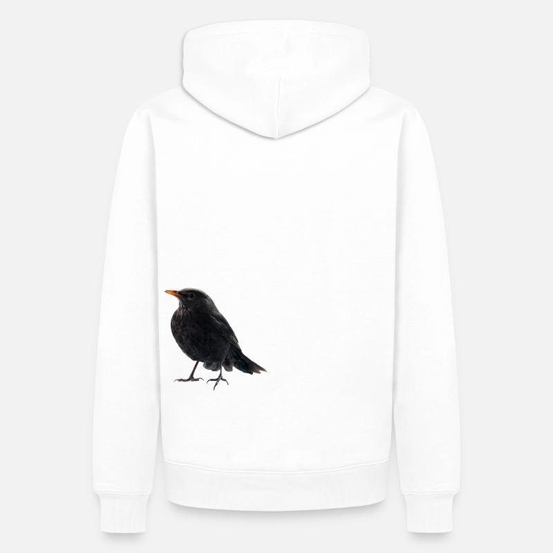 Gaz Blackbird - Sweat à capuche Premium bio Homme - blanc