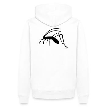 sauterelle Weta de cricket insecte rampant - Sweat à capuche Premium bio Homme - blanc - Dos - Nico (187cm)
