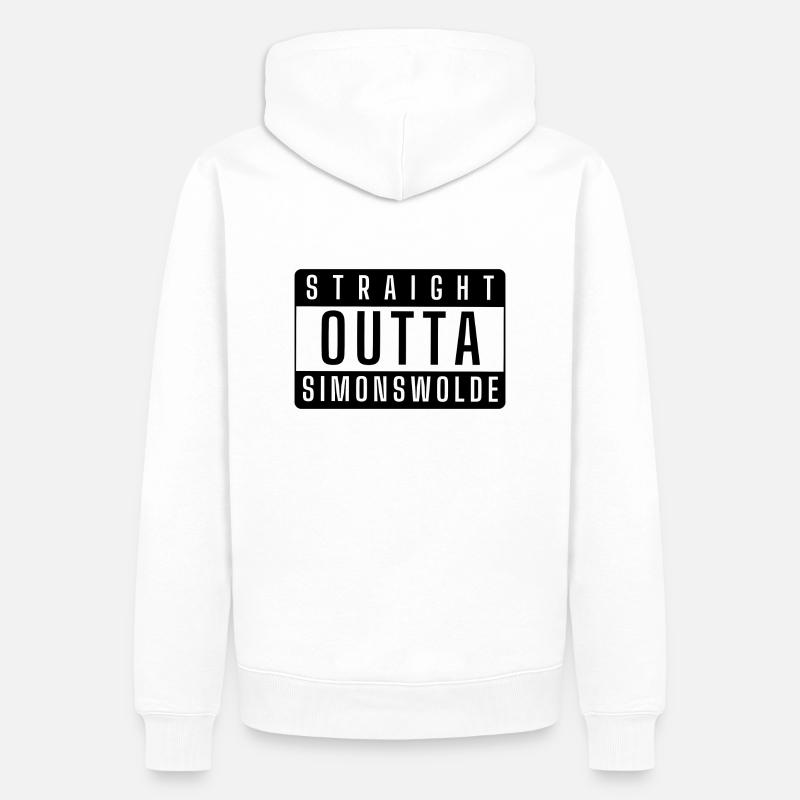 Simonswolde - Männer Premium Bio Hoodie - Weiß