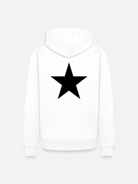 LUCKY STAR - Men’s Premium Organic Hoodie - white