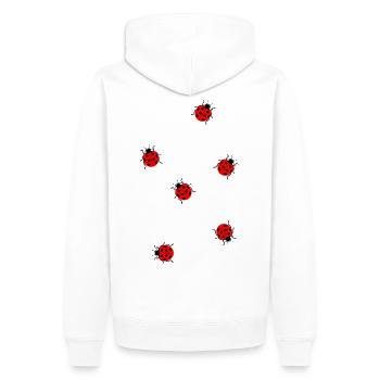 Lots of ladybug insect girls summer carnival - Men’s Premium Organic Hoodie - white - Back - Nico (187cm)