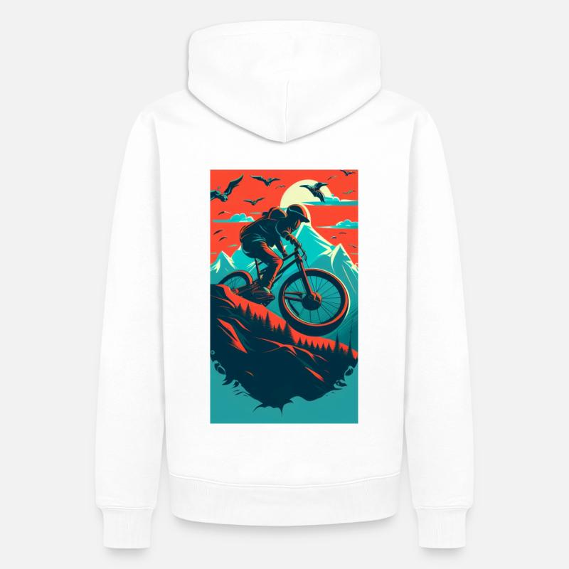 Descente Vol. 2 - Sweat à capuche Premium bio Homme - blanc