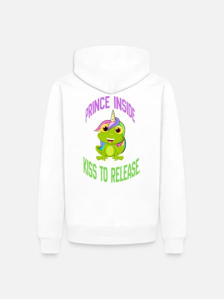 Prince Inside – Kiss to Release - Men’s Premium Organic Hoodie - white
