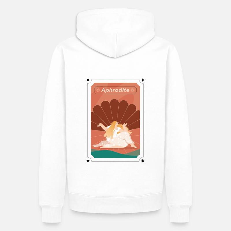 Déesse Aphrodite - Sweat à capuche Premium bio Homme - blanc