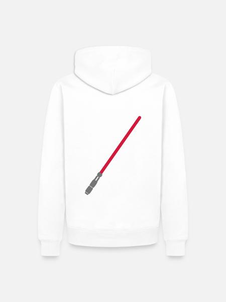 Lichtschwert Laserschwert Sci-Fi Science Fiction - Männer Premium Bio Hoodie - Weiß