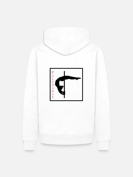 Crescent moon - Square - Poledance - Men’s Premium Organic Hoodie - white