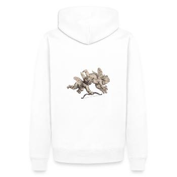 Petit ange - Sweat à capuche Premium bio Homme - blanc - Dos - Nico (187cm)