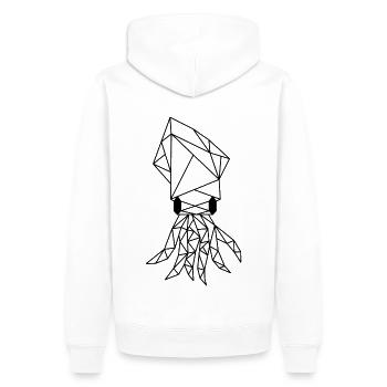 Calmar - Sweat à capuche Premium bio Homme - blanc - Dos - Nico (187cm)