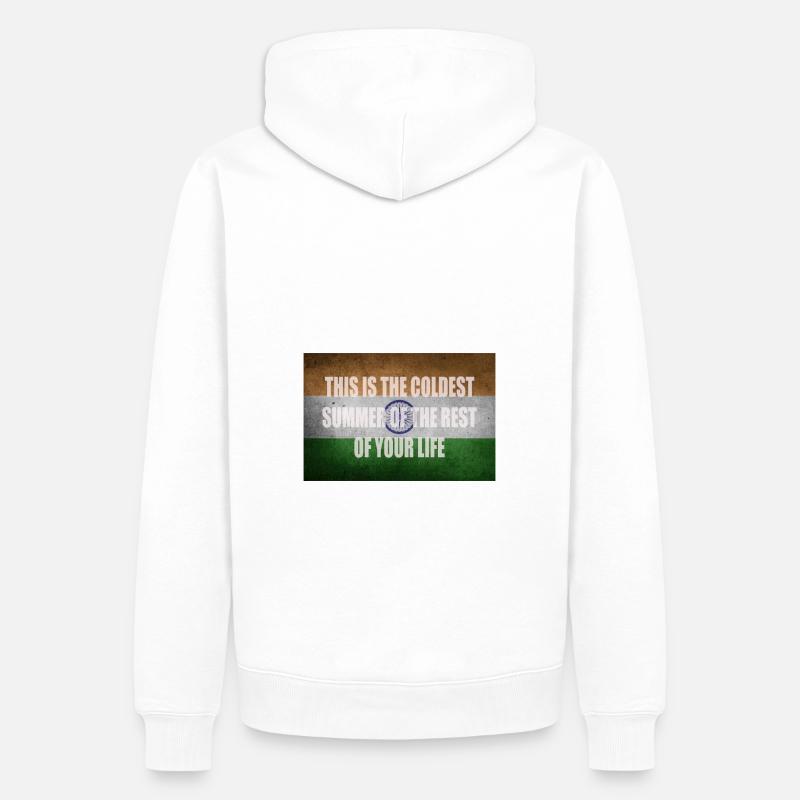 Klimaschutz Sprüche Geschenkidee - Männer Premium Bio Hoodie - Weiß