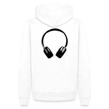 helmen - Männer Premium Bio Hoodie - Weiß - Hinten - Nico (187cm)
