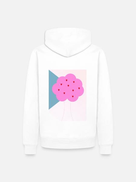 lovetree - Männer Premium Bio Hoodie - Weiß