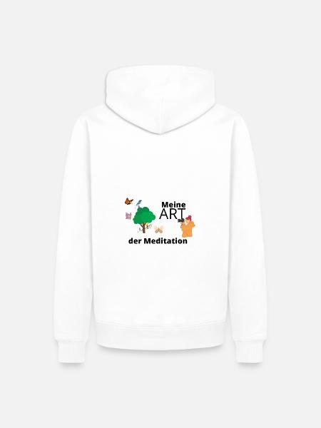 Meine Art der Meditation - Frau Fotografie Natur - Männer Premium Bio Hoodie - Weiß