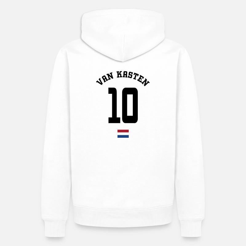 Van Kasten - Sweat à capuche Premium bio Homme - blanc