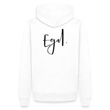 Peu importe - peu importe le point! Cadeau d'opinion - Sweat à capuche Premium bio Homme - blanc - Dos - Nico (187cm)