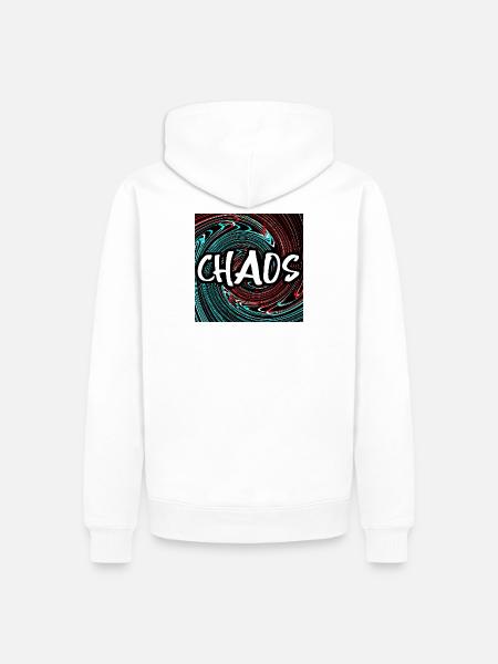 CHAOS - Männer Premium Bio Hoodie - Weiß