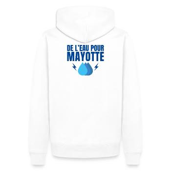 Mayotte, 976, Französisches Departement - Männer Premium Bio Hoodie - Weiß - Hinten - Nico (187cm)
