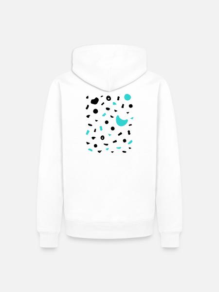 Boulder Projekt 7a Design Klettergriffe klettern - Männer Premium Bio Hoodie - Weiß