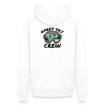 Apres Ski Crew Skibrille Party Style - Männer Premium Bio Hoodie - Weiß - Hinten - Nico (187cm)