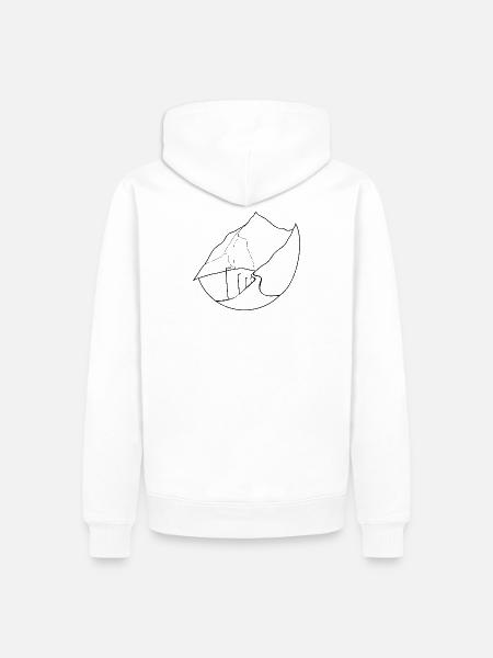 Madeira - Männer Premium Bio Hoodie - Weiß