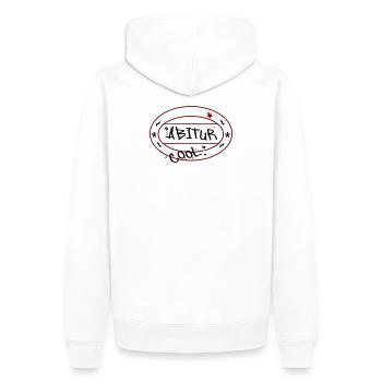 Abitur Matura Schule - Männer Premium Bio Hoodie - Weiß - Hinten - Nico (187cm)