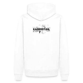 Geometric home style - Männer Premium Bio Hoodie - Weiß - Hinten - Nico (187cm)