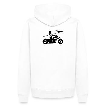 Motorrad - Sweat à capuche Premium bio Homme - blanc - Dos - Nico (187cm)