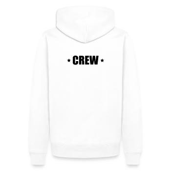 L'équipage d'un astérisque - Sweat à capuche Premium bio Homme - blanc - Dos - Nico (187cm)