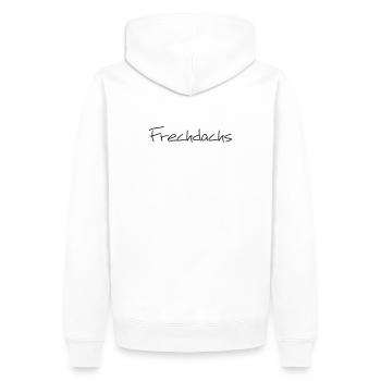 Frechdachs Kind Kleinkind frech Geschenk - Männer Premium Bio Hoodie - Weiß - Hinten - Nico (187cm)