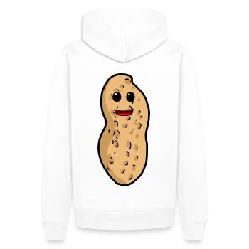 Peanut Nut Enfants Enfant Noix Tout-petit Bébé - Sweat à capuche Premium bio Homme - blanc - Dos - Nico (187cm)