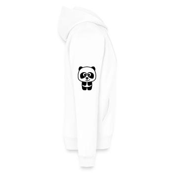 Panda - Sweat à capuche Premium bio Homme - blanc - Droite - Nico (187cm)