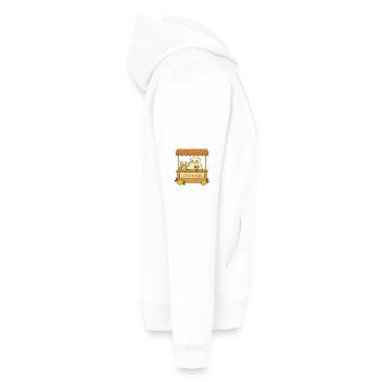 Ghost Lemonade – Süß & Gruselig - Männer Premium Bio Hoodie - Weiß - Rechts - Nico (187cm)