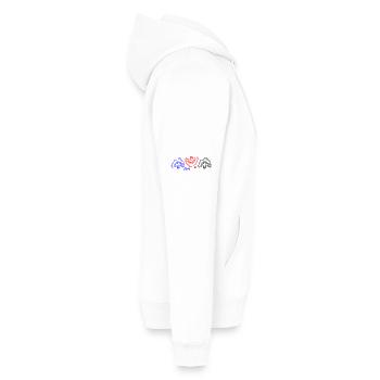 Ornamente Fantasie - Männer Premium Bio Hoodie - Weiß - Rechts - Nico (187cm)
