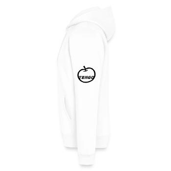 J'ai une pomme - Sweat à capuche Premium bio Homme - blanc - Gauche - Nico (187cm)