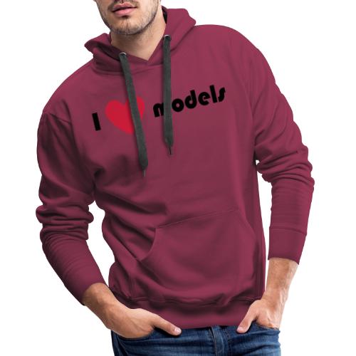 I love models - Mannen Premium hoodie